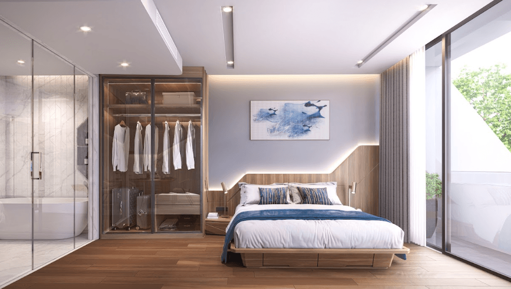 Botanica Hythe apartment bedroom