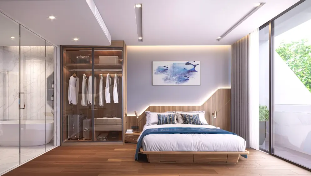 Botanica Hythe apartment bedroom